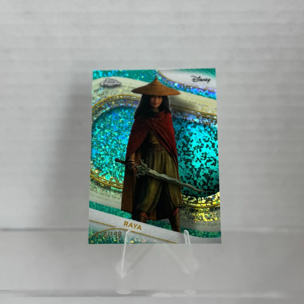 Disney Topps Chrome 2025 Raya Aqua Mini Diamonds /199